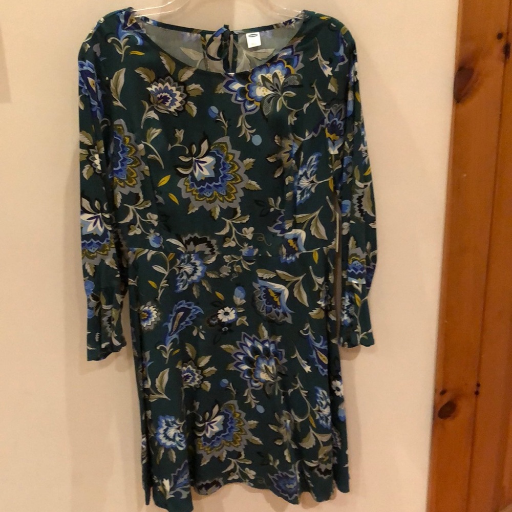 Blue/Green Floral Dress
